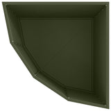 Corner Planter Olive green 60 x 60 x 50 cm Steel 883664