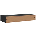 Wall-mounted Drawer Shelves 2 pcs Black 60x23.5x10cm MDF 330258