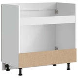 Sink Base Cabinet "Porto" Brown Oak 80x46x81.5 cm Engineered Wood 853934