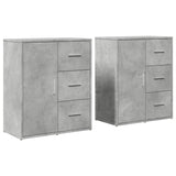 Sideboards 2 pcs Concrete Grey 60x31x70 cm Engineered Wood 3276556