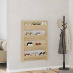Wall Shoe Cabinets 2 pcs Sonoma Oak 80x18x60cm Engineered Wood 806748