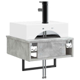 Wall-Mounted Wash Basin Concrete Grey 40 x 41 x 39 cm 890201