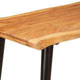 Dining Tables Brown and Black 110 x 55 x 78 cm Solid Mango Wood 4104611