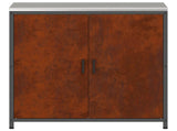 Kitchen Storage HATTEM Rusty 90 x 50 x 92 cm Steel 874988