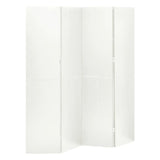 4-Panel Room Dividers 2 pcs White 160x180 cm Steel 3095194