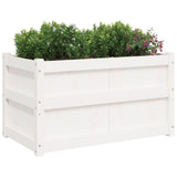 Garden Planter White 90x50x50 cm Solid Wood Pine 837461
