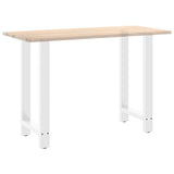 ZNTS Coffee Table Legs White 2 pcs 50x cm Steel 4013329