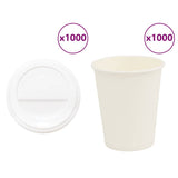 Paper Coffee Cups with Lids 1000 pcs 8oz 200ml 3325216