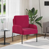 Sofas with Cushion 55cm Wine Red Plywood 42023442