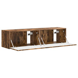 TV Wall Cabinet Wall-mounted 2 pcs Smoked Oak 60 x 31 x 29.5 cm 892200