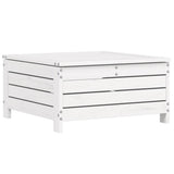 6 Piece Garden Sofa Set White Solid Wood Pine 3250713
