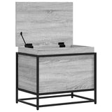 Storage Box with Lid Grey Sonoma 60x40x51.5 cm Engineered Wood 848797