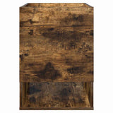 End Table Smoked Oak 40 x 40 x 56 cm Engineered Wood 890952