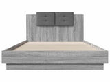 Bed Frame with Headboard with Headboard Grey Sonoma 80 x 200 cm 3429577