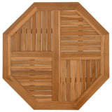 Table Top 90x90x2.5 cm Octagonal Solid Wood Teak 366667