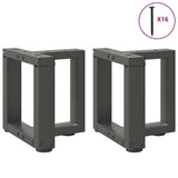 Coffee Table Legs T-Shaped 2 pcs Anthracite 30x25x cm Steel 4013002