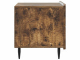 Bedside Cabinet Smoked Oak 62 x 34.5 x 49.5 cm Engineered Wood 894320