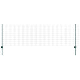 Fence with Posts Green 0.8 x 10 m Steel 3335974