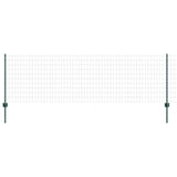 Welded Wire Fence 10 x 0.8 m PVC-Coated Steel Green 3335974