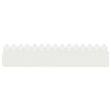 Lawn Edgings 10 pcs White 103 x 0.05 x 22 cm Steel 874747
