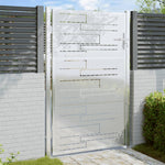 ZNTS Garden Gate 100x150 cm Stainless Steel 376477