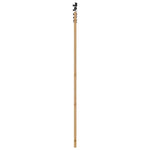Sliding Door Manual Natural and black 93 x 211 cm 3333516
