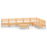8 Piece Garden Lounge Set Solid Wood Pine 3083019