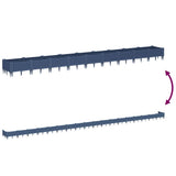 Garden Planter with Pegs Blue Grey 362.5x42.5x28.5 cm PP 368024