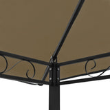 Garden Pavilion with Table and Benches 2.5x1.5x2.4 m Taupe 180 g/m 312222