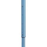 Professional Folding Party Tent with 4 Sidewalls 3x6 m Steel Blue 48865