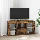Corner LED TV Cabinet 100 x 40 x 50 cm Smoked Oak 889800