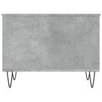 ZNTS Coffee Table Concrete Grey 60x44.5x45 cm Engineered Wood 830952