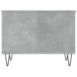 ZNTS Coffee Table Concrete Grey 60x44.5x45 cm Engineered Wood 830952