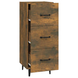 Sideboard Smoked Oak 34,5x34x90 cm Engineered Wood 817411