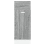 ZNTS Drawer Bottom Cabinet Grey Sonoma 30x46x81.5 cm Engineered Wood 815568