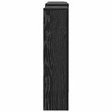 Radiator Cover Black Oak 205 x 21.5 x 83.5 cm Engineered Wood 869227