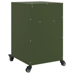 ZNTS Bedside Cabinet Olive Green 36x39x59 cm Steel 846724