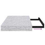 Floating Wall Shelves 4 pcs Concrete Grey 40x23x3.8 cm MDF 326593