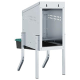 Chicken Nesting Box 1 Compartment with Legs Galvanised Steel 4104902