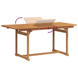 5 Piece Garden Dining Set Solid Wood Acacia and Textilene 3279310