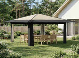 Gazebo without Sidewall 3.3 x 3.3 m Cream and Anthracite 42036811
