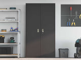 Storage Cabinet Black 80 x 40 x200 cm Steel 3406190