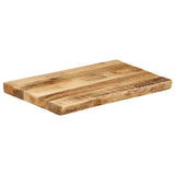 Table Top Live Edge 60x40x3.8 cm Solid Wood Rough Mango 370680
