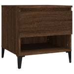 ZNTS Side Table Brown Oak 50x46x50 cm Engineered Wood 819562