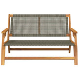 Garden Furniture Grey 122 x 78 x 73 cm Solid Acacia Wood 367820