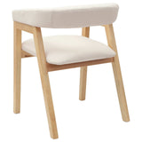 Dining Chairs 2 pcs Natural 54 x 57 x 73 cm Solid Rubber Wood 42020422