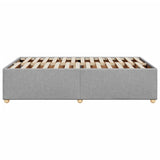 Bed Frame without Mattress Light Grey 120x190 cm Small Double Fabric 3284715