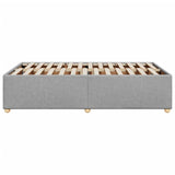 Bed Frame without Mattress Light Grey 120x190 cm Small Double Fabric 3284715