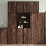 Highboard Brown Oak 80x42.5x249 cm Engineered Wood 3281363