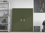 Storage Cabinet Olive Green 90 x 40 x 140 cm Steel 3406164